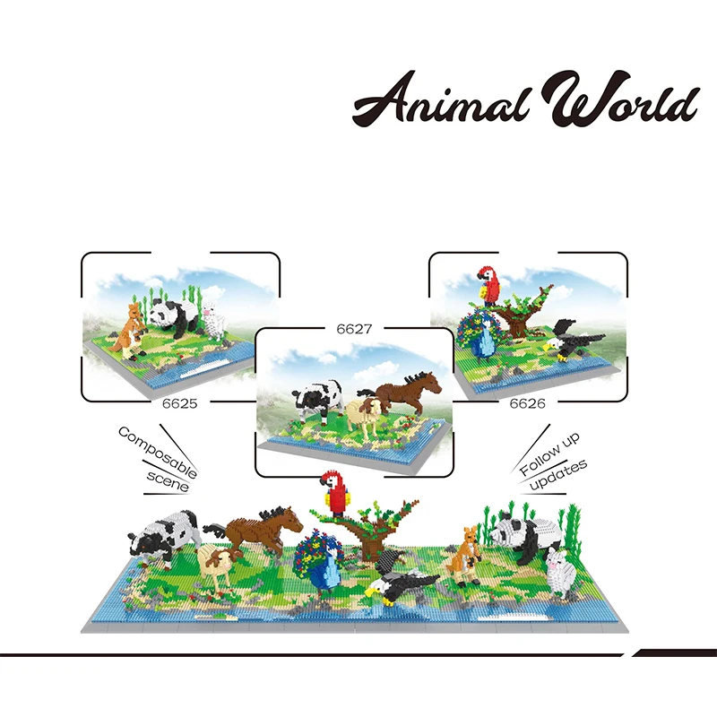 Diy Diamond Animal World Building Blocks Animal Zoo View Model Bricks Decor Home Garden Toys for Children Birthday
Diy Diamond Animal World Building Blocks Animal Zoo View Model Bricks Decor Home Garden Toys for Children Birthday