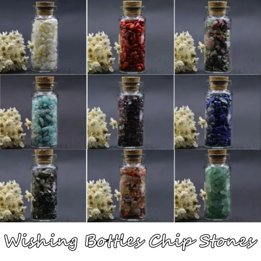 Home Decor Amethyst Green Aventurine Wishing Bottles Chip Stones Natural Stones Lucky Drifting Bottle Healing Crystal
Home Decor Amethyst Green Aventurine Wishing Bottles Chip Stones Natural Stones Lucky Drifting Bottle Healing Crystal