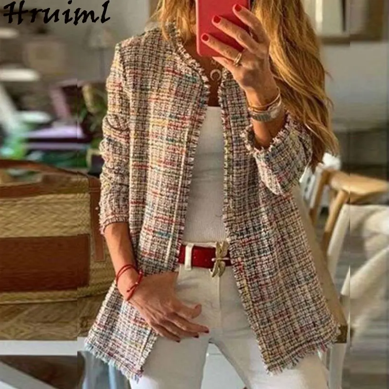 Jackets for Women Fashion Autumn Winter Long Sleeve O Neck Open Stitch Female Coats Elegant Casual Plus Size Slim Ropa De Mujer
Jackets for Women Fashion Autumn Winter Long Sleeve O Neck Open Stitch Female Coats Elegant Casual Plus Size Slim Ropa De Mujer