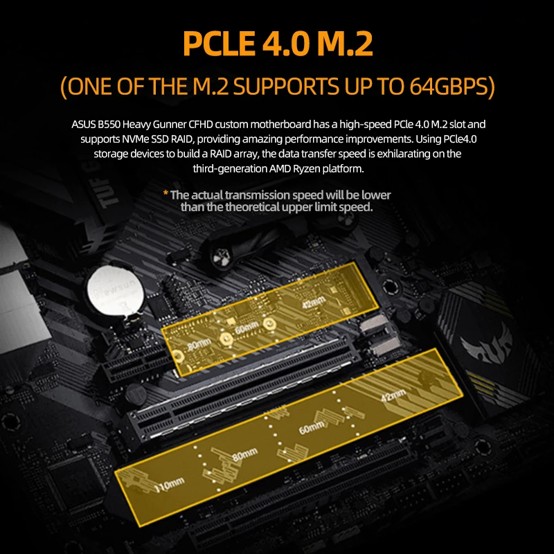 ASUS New TUF GAMING B550M-E (Wi-Fi) Системная плата Набор для майнинга Ryzen AM4 CPU Micro-ATX B550M AMD B550 DDR4 Xeon