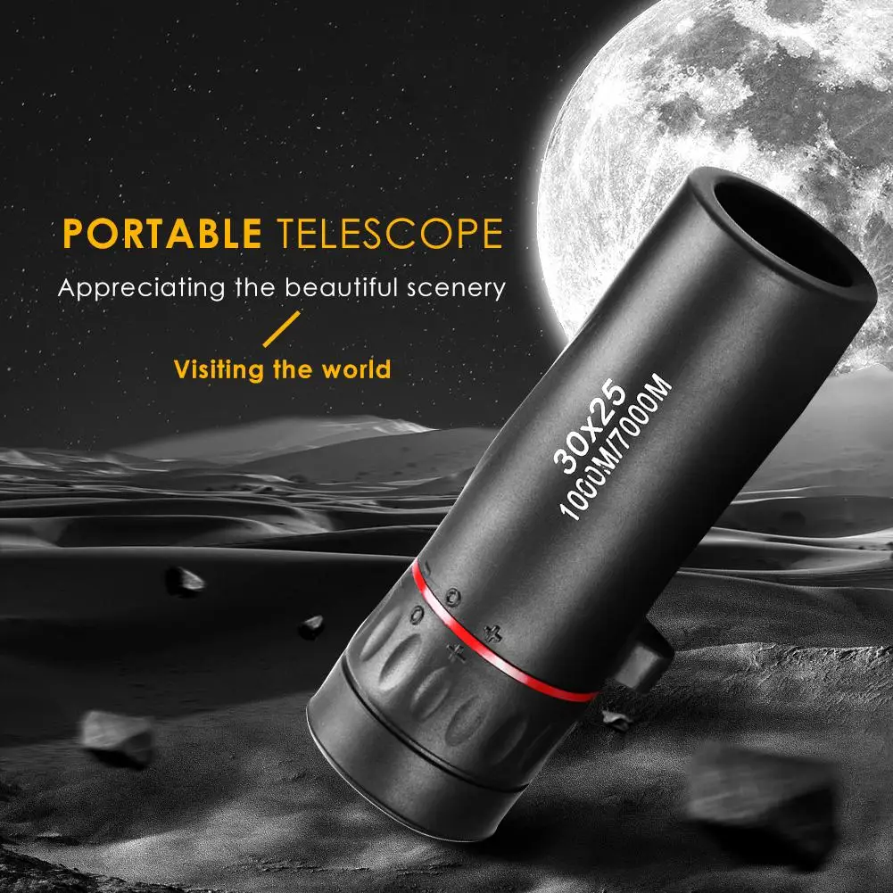 Mini Portable Zoom Scope 30x25 Monocular Telescope for Travel Hunting Waterproof 10X Scope High Qual
Mini Portable Zoom Scope 30x25 Monocular Telescope for Travel Hunting Waterproof 10X Scope High Qual
