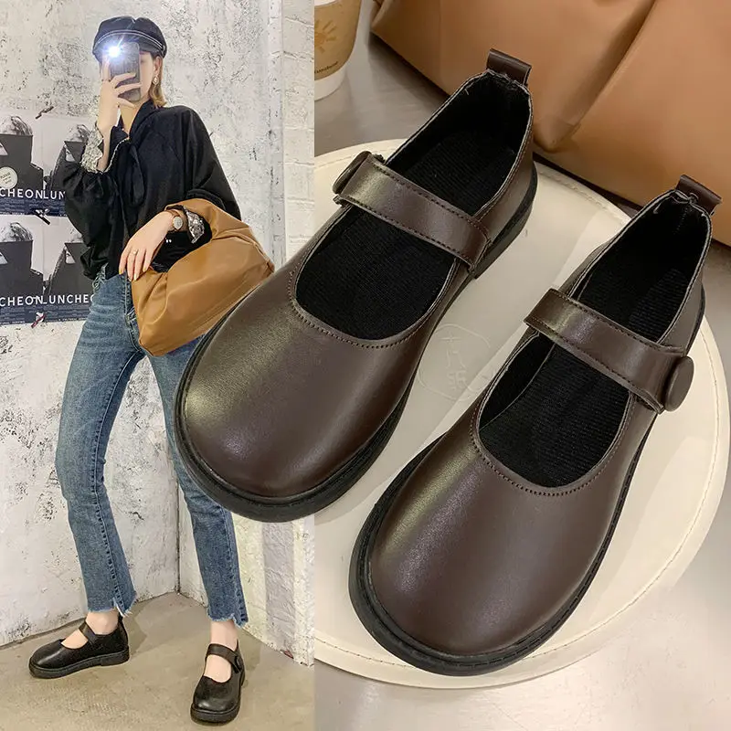 Lolita Shoes Japanese PU Leather Shoes Female Student All-match Retro British Style 2021 New Spring and Summer Thin Shoes
Lolita Shoes Japanese PU Leather Shoes Female Student All-match Retro British Style 2021 New Spring and Summer Thin Shoes
