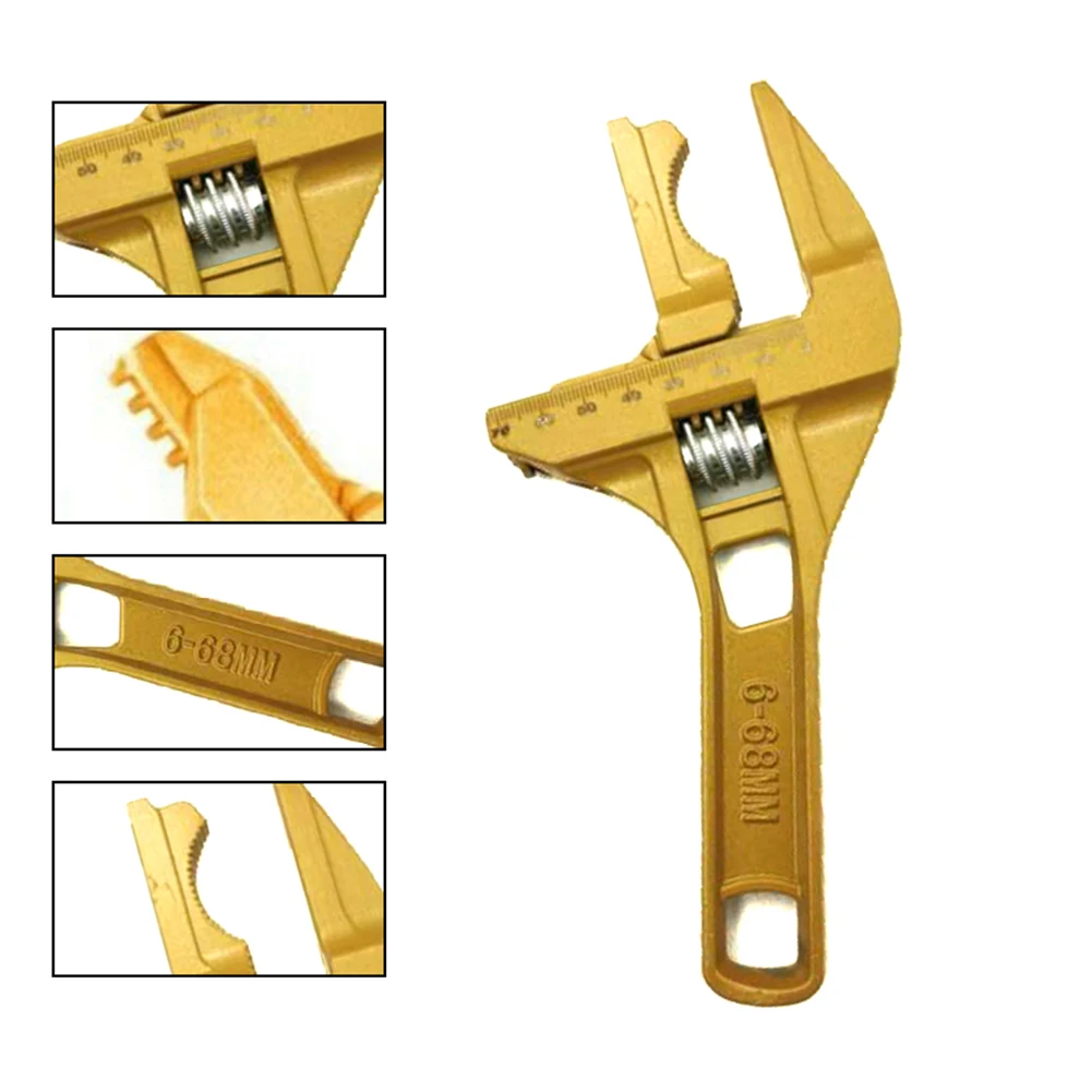 Multi-function Wrench Universal Bathroom Wrench Wrench Adjustable Bathroom Wrenches Gold New
Multi-function Wrench Universal Bathroom Wrench Wrench Adjustable Bathroom Wrenches Gold New