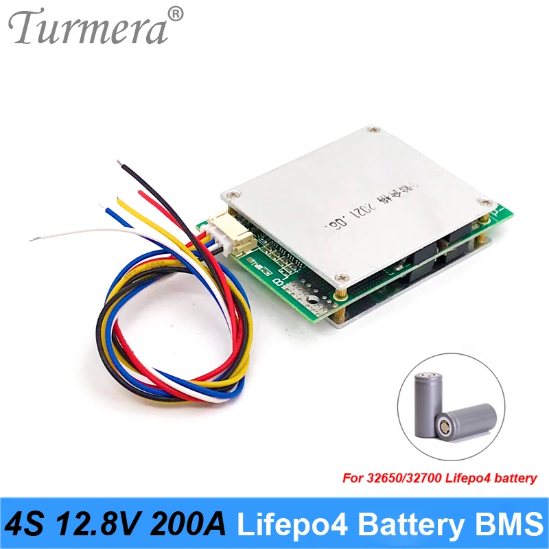 Turmera 4S 12 8 В 32650 а 32700 Lifepo4 батарея BMS балансировочная плата для 12В непрерывного
