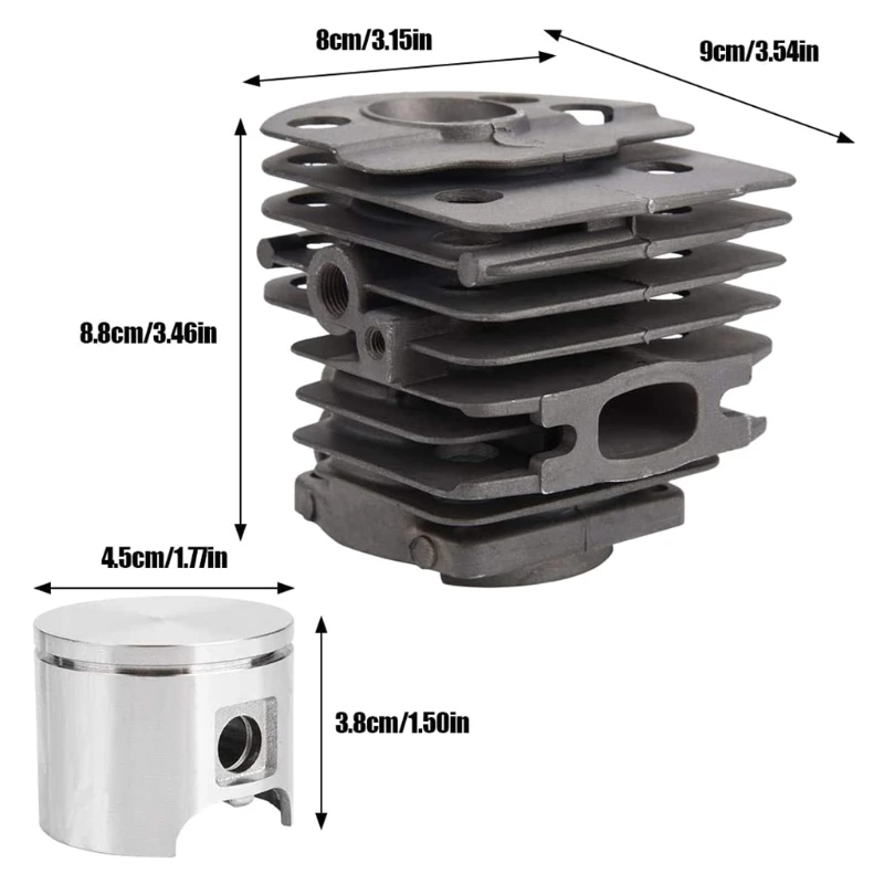 46mm Cylinder Piston Pin Ring Gasket Kit for Husqvarne 50,51,55 Chainsaws
46mm Cylinder Piston Pin Ring Gasket Kit for Husqvarne 50,51,55 Chainsaws
