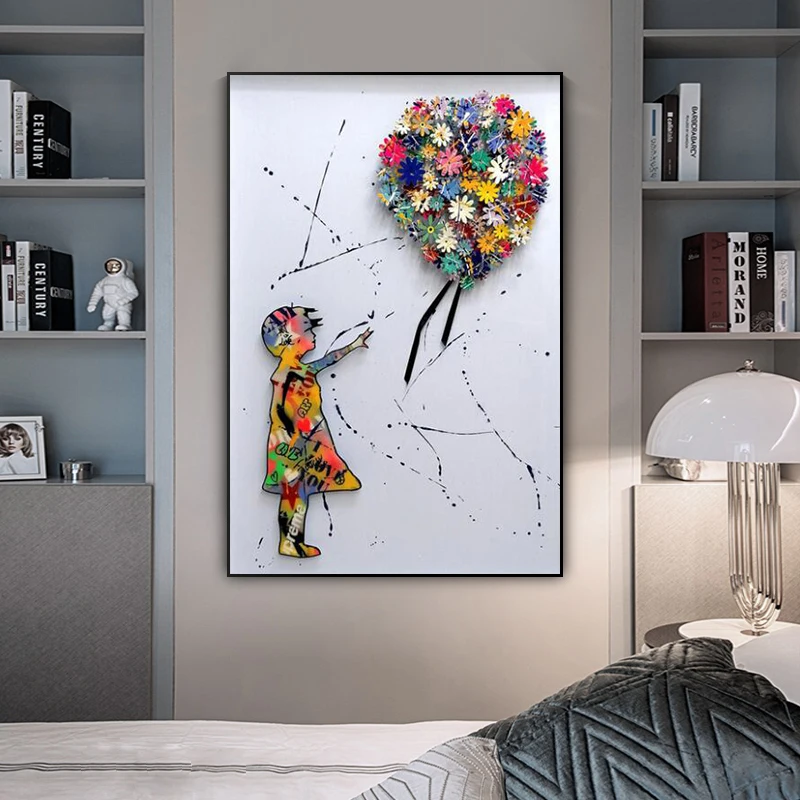 Graffiti Art Abstract Canvas Poster Colorful Balloon Wall Art Picture Butterfly Wall Decor For Living Room Decor Mural Painting
Graffiti Art Abstract Canvas Poster Colorful Balloon Wall Art Picture Butterfly Wall Decor For Living Room Decor Mural Painting