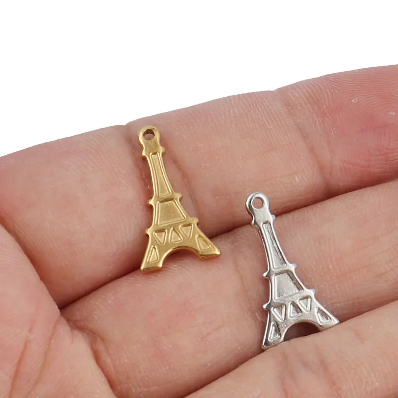 5pcs Stainless Steel Eiffel Tower Pendant Charms for DIY Jewelry Making Handmade Components Bracelet Finding Jewelry Accessories
5pcs Stainless Steel Eiffel Tower Pendant Charms for DIY Jewelry Making Handmade Components Bracelet Finding Jewelry Accessories