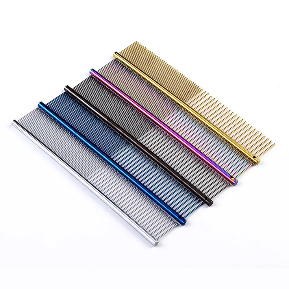 Beauty Comb Pet Grooming Supplies Stainless Steel Pins Colorful Pet Comb Grooming Comb Piano Paint Comb
Beauty Comb Pet Grooming Supplies Stainless Steel Pins Colorful Pet Comb Grooming Comb Piano Paint Comb