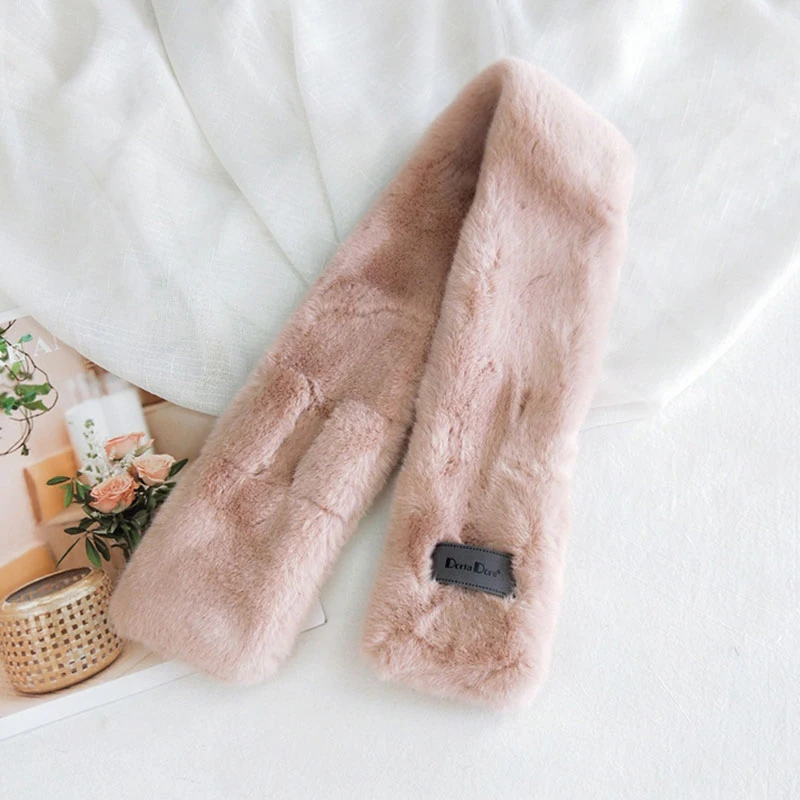 Women Winter Plush Scarf Faux Rabbit Fur Neck Collar Scarves Femme Thick Warm Cross Small Neckerchief Solid Color For Ladies
Women Winter Plush Scarf Faux Rabbit Fur Neck Collar Scarves Femme Thick Warm Cross Small Neckerchief Solid Color For Ladies