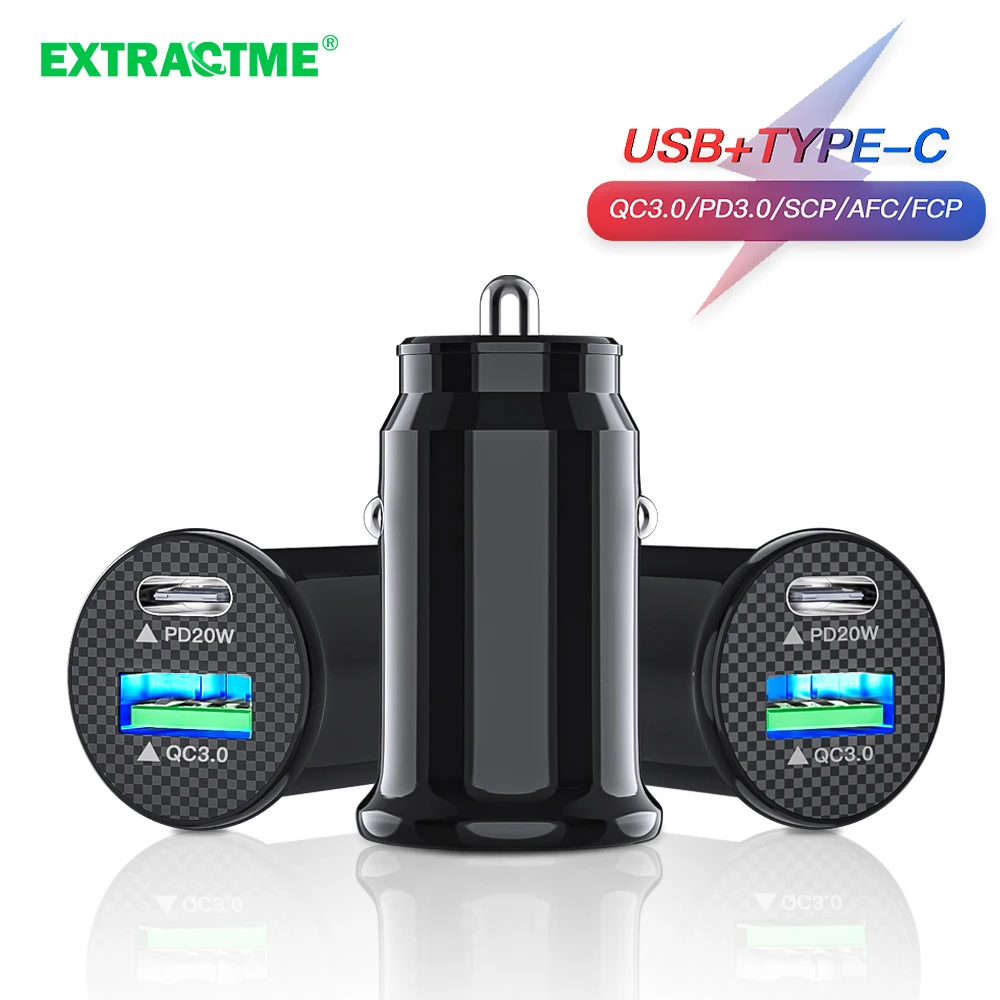 Extractme Car Charger QC3.0 3.1A Quick Charge Dual USB PD 12-24V Cigarette Socket Lighter Auto USB Adapter for iPhone Xiaomi
Extractme Car Charger QC3.0 3.1A Quick Charge Dual USB PD 12-24V Cigarette Socket Lighter Auto USB Adapter for iPhone Xiaomi
