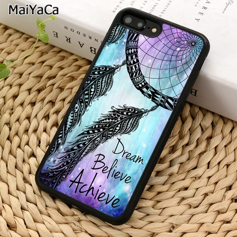 MaiYaCa чехол для телефона с изображением Ловца снов пера мечты вера iPhone X XR XS 11 12 Pro MAX