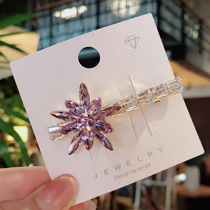 CANZE Fashion Women Zircon Flower Hairpin Korean Large Spring Clip Cute Hairpin Hair Accessories
CANZE Fashion Women Zircon Flower Hairpin Korean Large Spring Clip Cute Hairpin Hair Accessories
