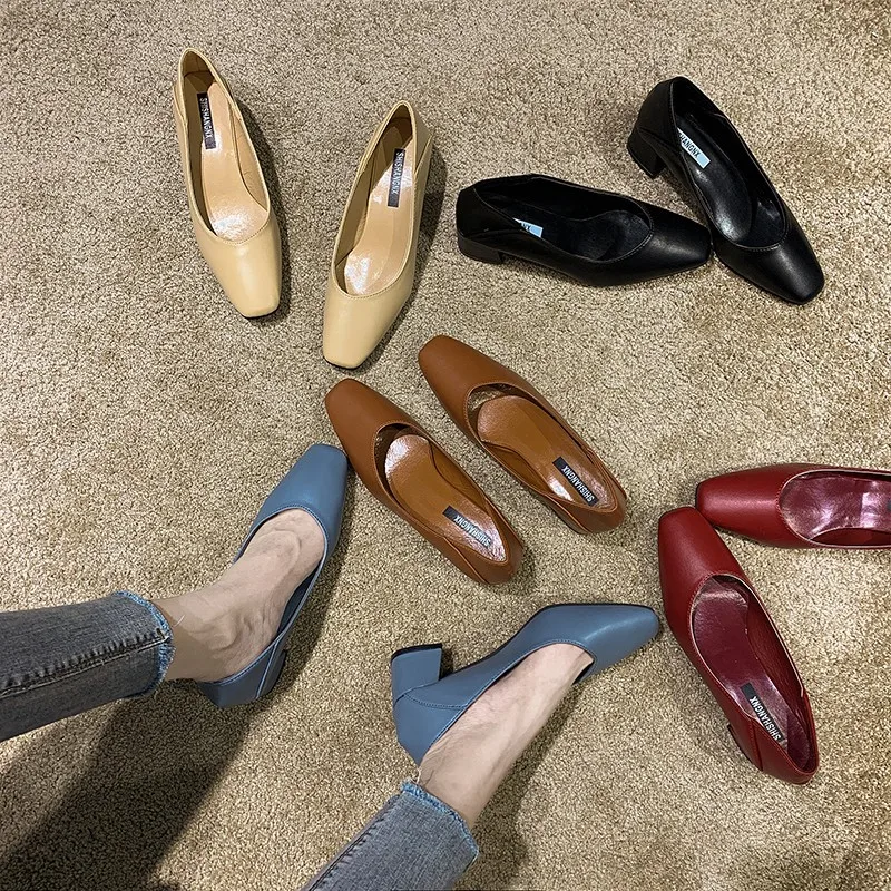 Women Spring High Heels Woman Classic Slip on Casual Ladies Elegant Square Toe Soft PU Fashion Female Pump New Zapatos De Mujer
Women Spring High Heels Woman Classic Slip on Casual Ladies Elegant Square Toe Soft PU Fashion Female Pump New Zapatos De Mujer