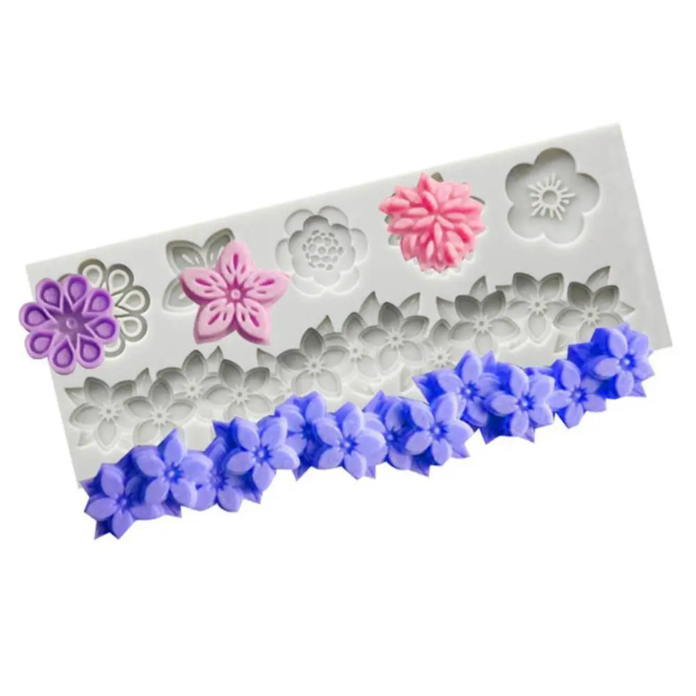 Flower Silicone Mold DIY Fondant Clay Modeling Tools Crafts Kitchen Chocolate Cookie Baking Silicone Candy Biscuit Bakeware A2O7
Flower Silicone Mold DIY Fondant Clay Modeling Tools Crafts Kitchen Chocolate Cookie Baking Silicone Candy Biscuit Bakeware A2O7