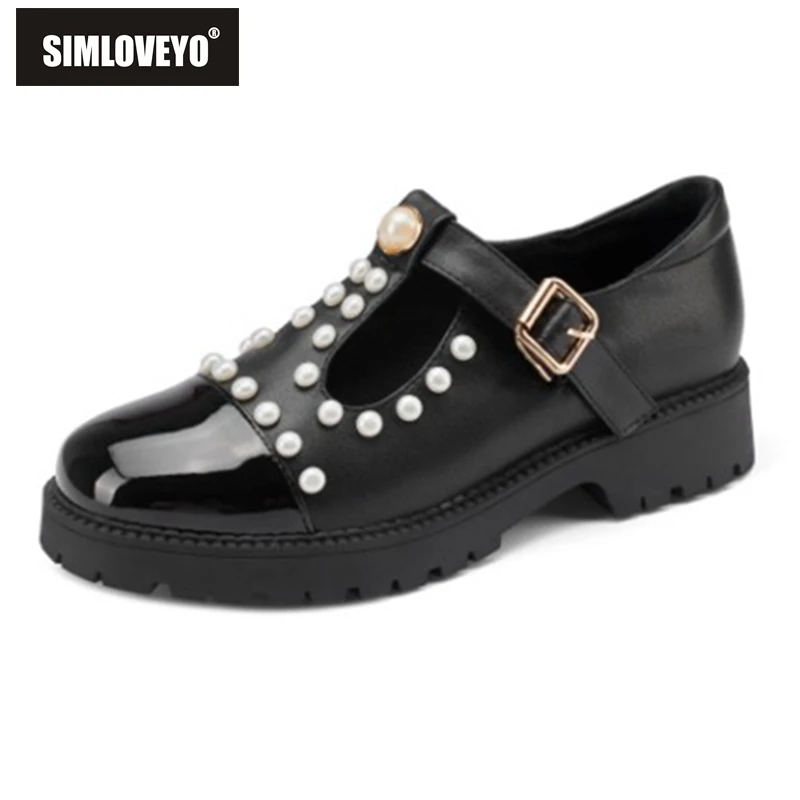 SIMLOVEYO Spring Autumn Lolita Buckle Mary Janes Shoes PU Leather Shallow Women Flats Girls Size 34-40 F1634
SIMLOVEYO Spring Autumn Lolita Buckle Mary Janes Shoes PU Leather Shallow Women Flats Girls Size 34-40 F1634