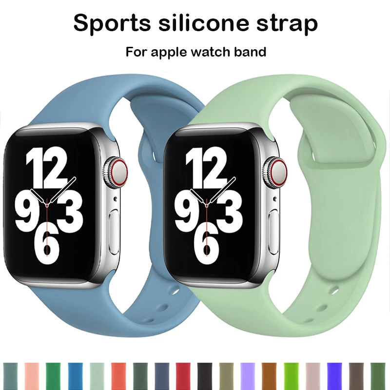 Ремешок силиконовый для Apple Watch Band 44 мм 40 мм 42 мм 38 мм, резиновый браслет для смарт-часов, браслет для IWatch 6/SE/5/4/3/2/1
Ремешок силиконовый для Apple Watch Band 44 мм 40 мм 42 мм 38 мм, резиновый браслет для смарт-часов, браслет для IWatch 6/SE/5/4/3/2/1