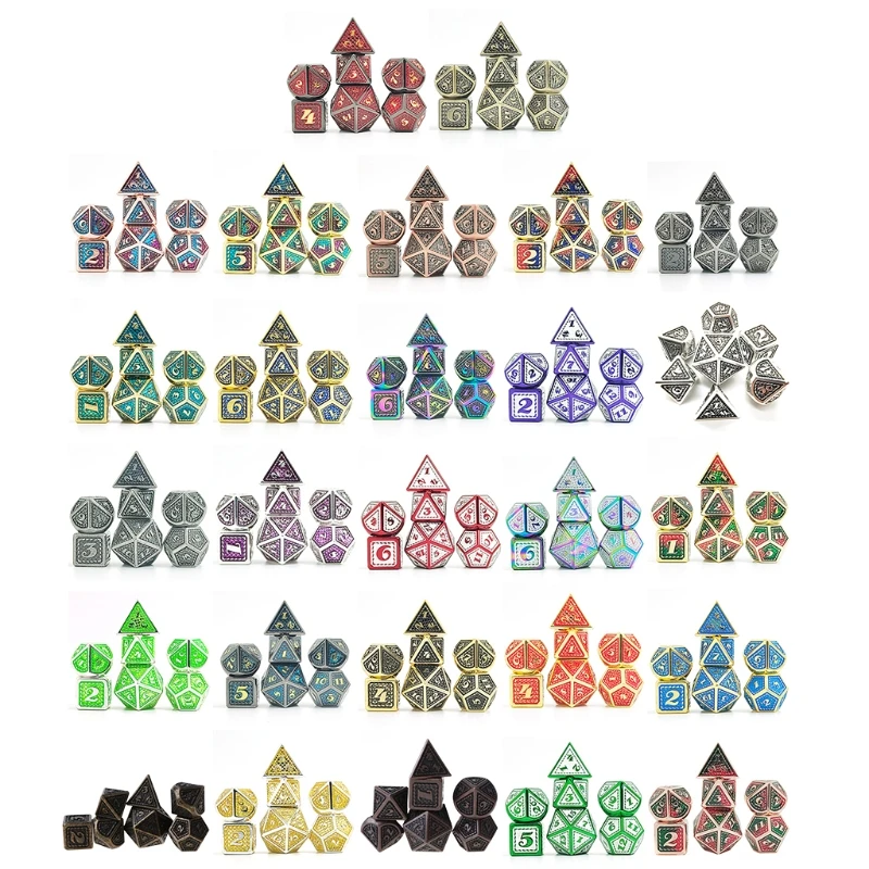 Dragon Scale Metal Dice Set,7 PCS Metallic Role-playing DND Game D&D Dice with Free Metal Case for D&D Game Role Playing
Dragon Scale Metal Dice Set,7 PCS Metallic Role-playing DND Game D&D Dice with Free Metal Case for D&D Game Role Playing