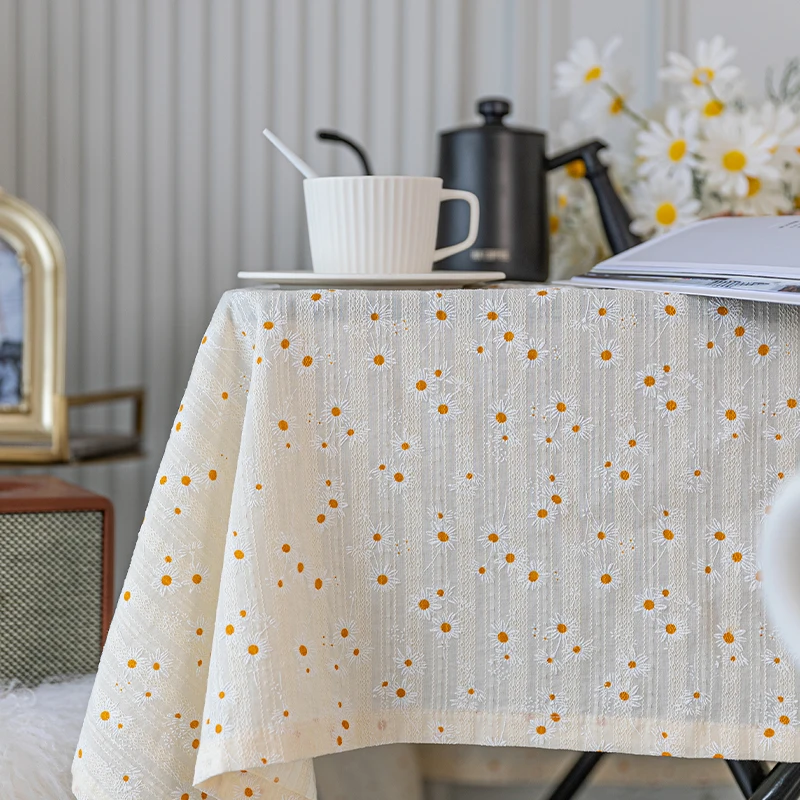 Retro Tablecloth Embroidery Fabric Flower Daisies Table cloth Square Tea Dinning Luxury Birthday Party Table cover Placemat E072
Retro Tablecloth Embroidery Fabric Flower Daisies Table cloth Square Tea Dinning Luxury Birthday Party Table cover Placemat E072
