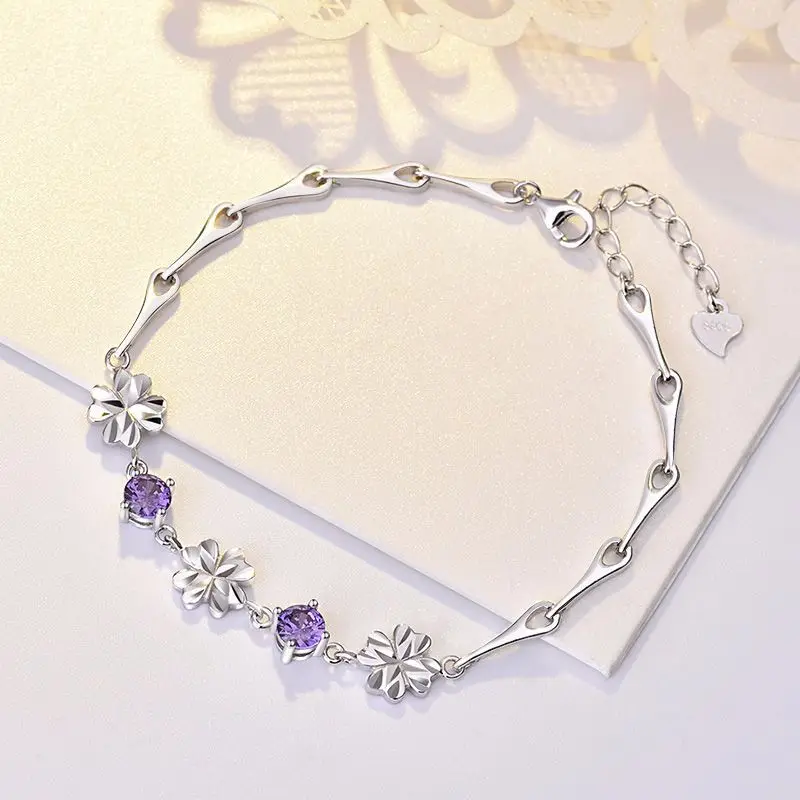 S925 Sterling Silver Flower Bracelet Female Korean Luxury Plant Flower Grass Net Red Niche Fine Bracelet
S925 Sterling Silver Flower Bracelet Female Korean Luxury Plant Flower Grass Net Red Niche Fine Bracelet