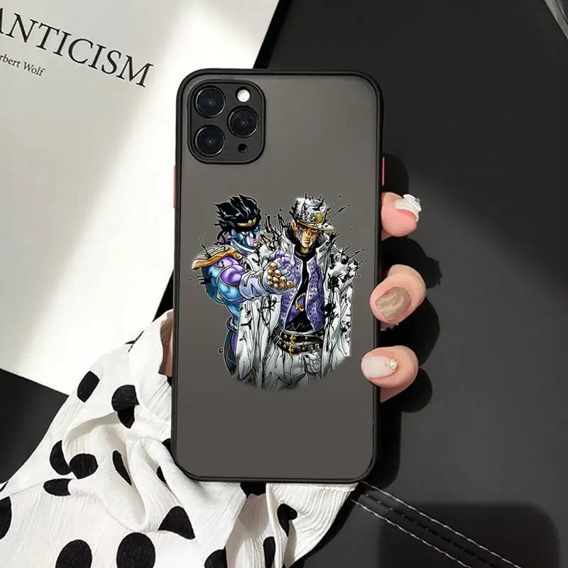 JOJOS BIZARRE ADVENTURE JoJo Anime Phone Case matte transparent For iphone 7 8 11 12 plus mini x xs xr pro max cover
JOJOS BIZARRE ADVENTURE JoJo Anime Phone Case matte transparent For iphone 7 8 11 12 plus mini x xs xr pro max cover