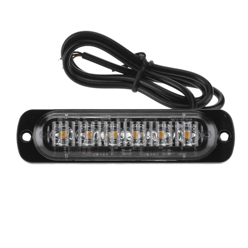 12pcs Strobe Light 6 LED Emergency Hazard Flashing Tow Truck White Amber Trailer Lights
12pcs Strobe Light 6 LED Emergency Hazard Flashing Tow Truck White Amber Trailer Lights