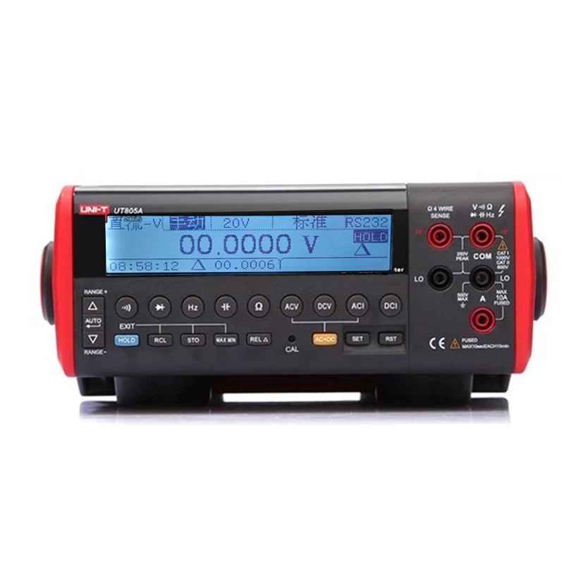 UNI T UT805A 199999 отсчетов Высокая точность Ture RMS LCD настольный цифровой мультиметр
