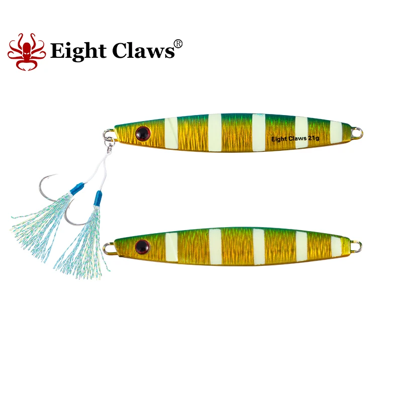 EIGHT CLAWS 21g 7.5cm Metal Jig Fishing Lure With Hook Spoon Casting Swimbait Lead Fish Artificial Hard Bait Pesca Isca
EIGHT CLAWS 21g 7.5cm Metal Jig Fishing Lure With Hook Spoon Casting Swimbait Lead Fish Artificial Hard Bait Pesca Isca