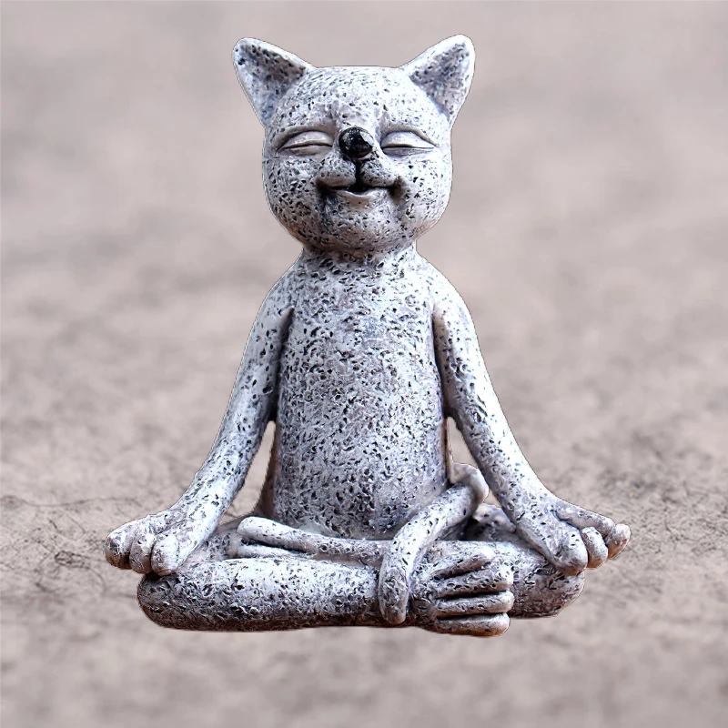 Funny Cute Animal Cat Buddha Meditating Cat Statue Garden Outdoor Sculpture Decoration Art Statue Ornament Birthday Gifts
Funny Cute Animal Cat Buddha Meditating Cat Statue Garden Outdoor Sculpture Decoration Art Statue Ornament Birthday Gifts