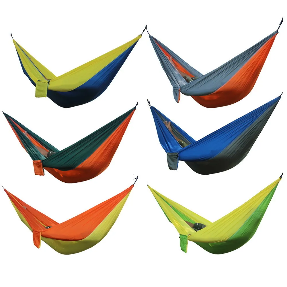 Hiking Camping Hammock Portable Nylon Safety Hammock Hanging Chair Swing Outdoor Double Person Leisure Hammock 270*140cm
Hiking Camping Hammock Portable Nylon Safety Hammock Hanging Chair Swing Outdoor Double Person Leisure Hammock 270*140cm