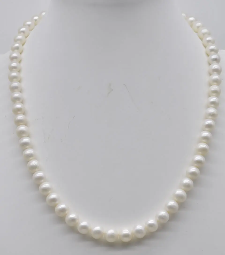 HABITOO Genuine 18inch 8-9mm Natural White Freshwater Pearl for Women Fashion Jewelry 14kGP Round Hollow Clasp Handmade
HABITOO Genuine 18inch 8-9mm Natural White Freshwater Pearl for Women Fashion Jewelry 14kGP Round Hollow Clasp Handmade