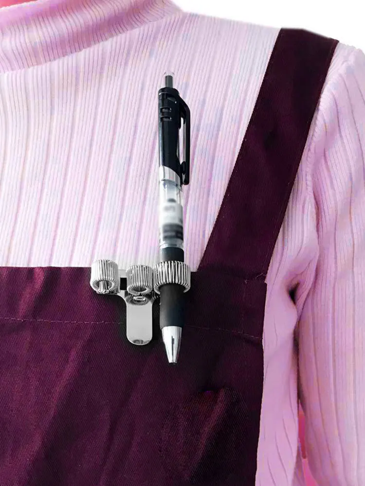 5PCS Triple Hole Metal Spring Pen Holder With Pocket Clip For Notebook Doctors Nurse Uniform Pen Holders Office Supplies 
5PCS Triple Hole Metal Spring Pen Holder With Pocket Clip For Notebook Doctors Nurse Uniform Pen Holders Office Supplies