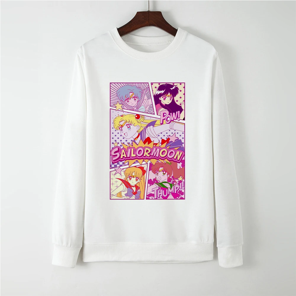Funny Fashion Brand Kpop Harajuku Sudadera Mujer Hatless Sailor Moon Sweatshirt Women Jacket Sportswear Femme Pullovers Hoodies
Funny Fashion Brand Kpop Harajuku Sudadera Mujer Hatless Sailor Moon Sweatshirt Women Jacket Sportswear Femme Pullovers Hoodies