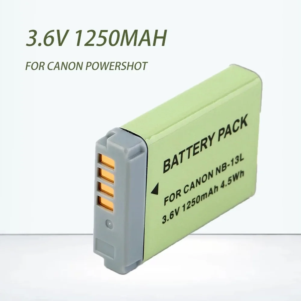 

Camera Battery NB 13L NB13L NB-13L for Canon PowerShot G7 X Mark II G7X PM165 G5 X G5X G9 X G9X SX620 SX720 HS 1250mah Batteries