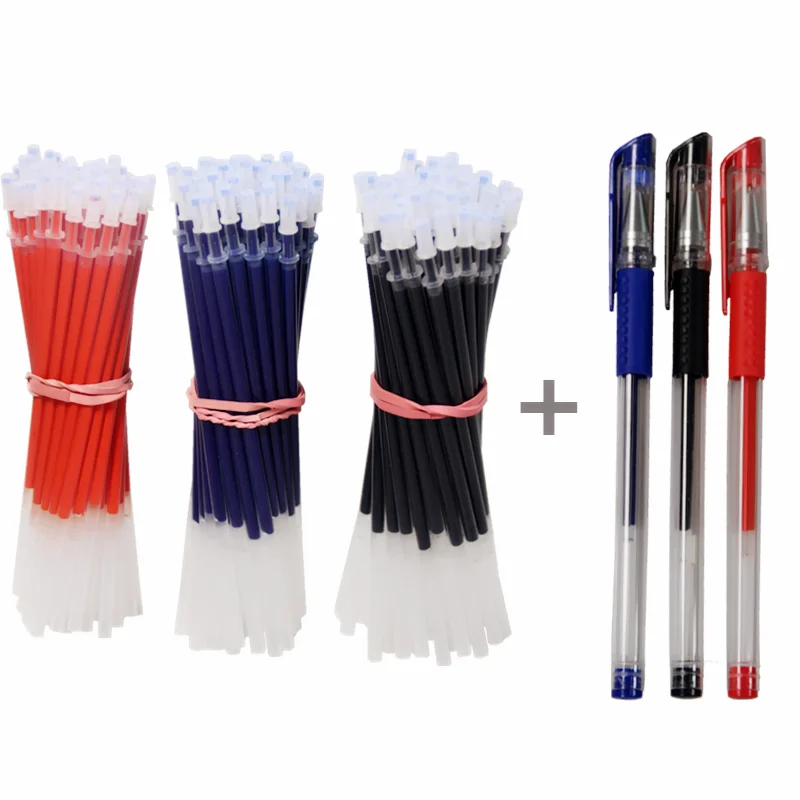 YMZ 3 + 50 pieces/set 0.5mm blue black ink gel pen refill pen with washable handle school writing stationery gel pens
YMZ 3 + 50 pieces/set 0.5mm blue black ink gel pen refill pen with washable handle school writing stationery gel pens