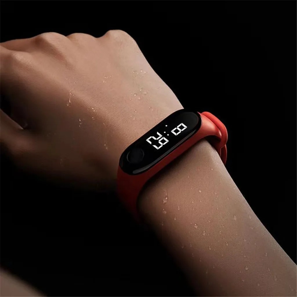 LED Electronic Sports Luminous Sensor Watches Fashion Men and Women Watches Dress Watch digital Watch fashion gif Men's Watch