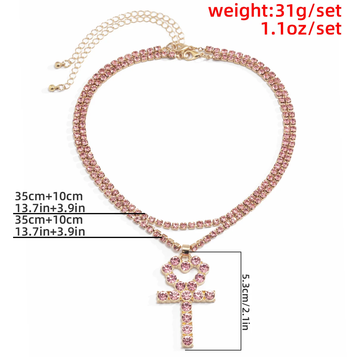 Salircon Aesthetic Crystal Cross Key Pendant Necklace for Women Kpop Rhinestone Tennis Chain Necklace Gothic Jewelry Gift 2021
Salircon Aesthetic Crystal Cross Key Pendant Necklace for Women Kpop Rhinestone Tennis Chain Necklace Gothic Jewelry Gift 2021