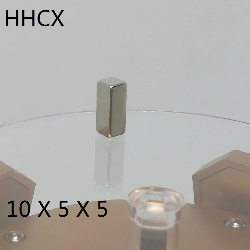 100 шт./лот блок магнит 10x5x5 N35 10*5*5 Магниты 10 x 5 для мото|Магнитные материалы| |