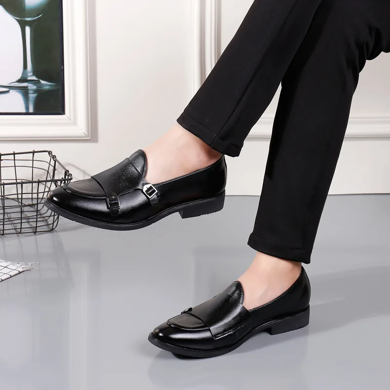 Luxury Brand PU Leather Fashion Men Business Dress Loafers Pointy Black Shoes Oxford Breathable Formal Wedding Shoes
Luxury Brand PU Leather Fashion Men Business Dress Loafers Pointy Black Shoes Oxford Breathable Formal Wedding Shoes