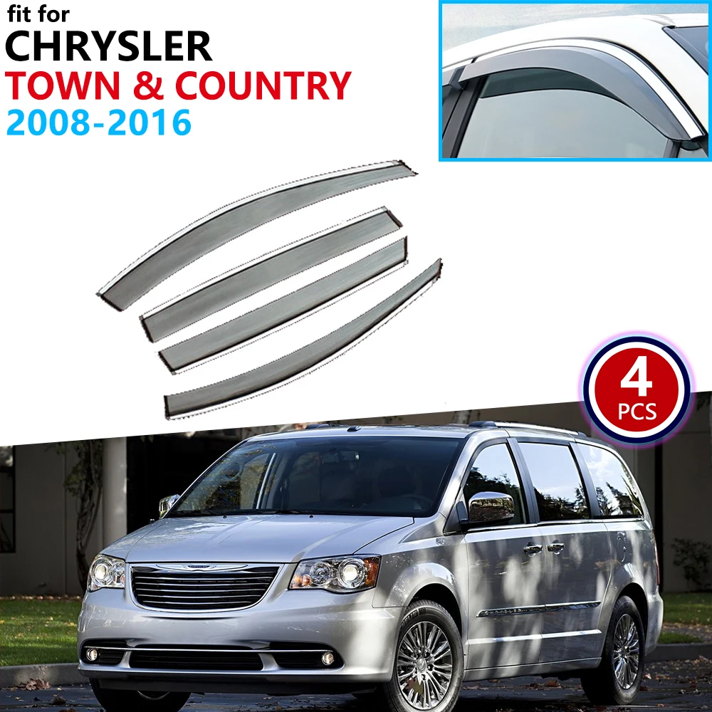 Для Chrysler Town & кантри 2008 ~ 2016 оконный козырек вентиляционные тенты защита от дождя