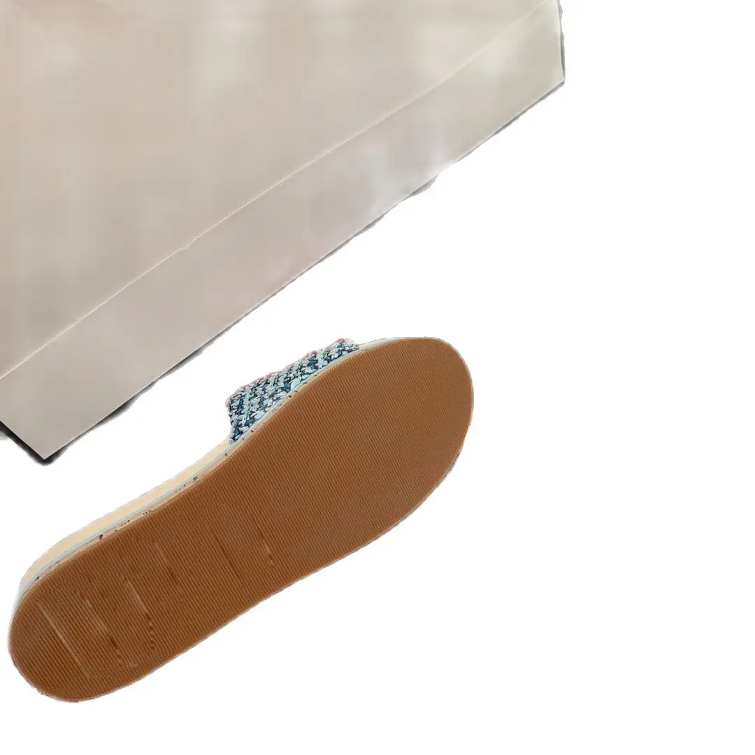 Women's New Slippers Brand High-quality Designer Luxury Custom Fabric Three-layer Wood Heel Combination Wedge Heel
Women's New Slippers Brand High-quality Designer Luxury Custom Fabric Three-layer Wood Heel Combination Wedge Heel