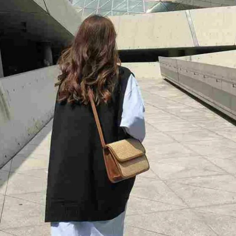 Sweater Vest Women Solid V-neck Loose Plus Size 3XL Simple Classic Elegant Office Ladies Vests Chic Leisure New Knitting
Sweater Vest Women Solid V-neck Loose Plus Size 3XL Simple Classic Elegant Office Ladies Vests Chic Leisure New Knitting