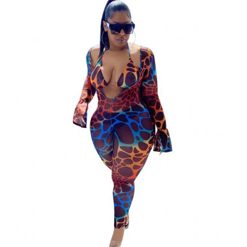 5XL Plus Size Jumpsuits Women Set Lace Up Bra And Ruffle Sleeve Rompers 2021 Fashion New Sexy Colors Leopard Streetwear Jumpsuit
5XL Plus Size Jumpsuits Women Set Lace Up Bra And Ruffle Sleeve Rompers 2021 Fashion New Sexy Colors Leopard Streetwear Jumpsuit