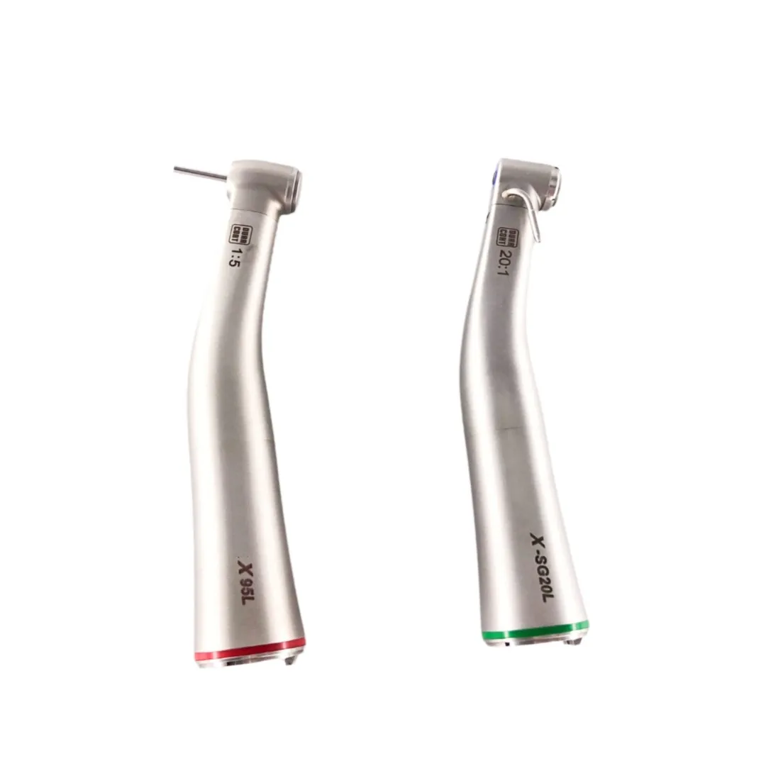 N type Dental LED Fiber Optic Low Speed Handpiece 1:5/20:1 Dental Handpiece X95L/X-SG20L
N type Dental LED Fiber Optic Low Speed Handpiece 1:5/20:1 Dental Handpiece X95L/X-SG20L