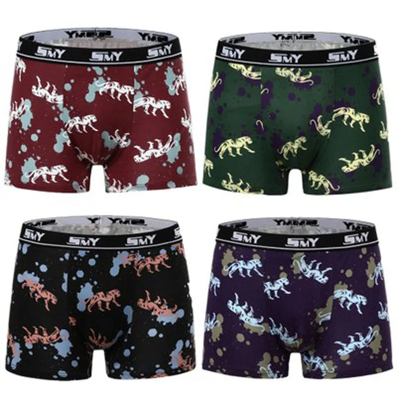 Milk silk Men's Underwear Brand stretch waist boxer shorts double-layer U convex front crotch multi-pattern underwear M-2XL 
Milk silk Men's Underwear Brand stretch waist boxer shorts double-layer U convex front crotch multi-pattern underwear M-2XL