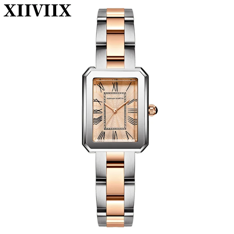 Часы XIIVIIX женские из нержавеющей стали, элегантные кварцевые деловые, прямоугольные, с римскими цифрами, цвет розовое золото
Часы XIIVIIX женские из нержавеющей стали, элегантные кварцевые деловые, прямоугольные, с римскими цифрами, цвет розовое золото