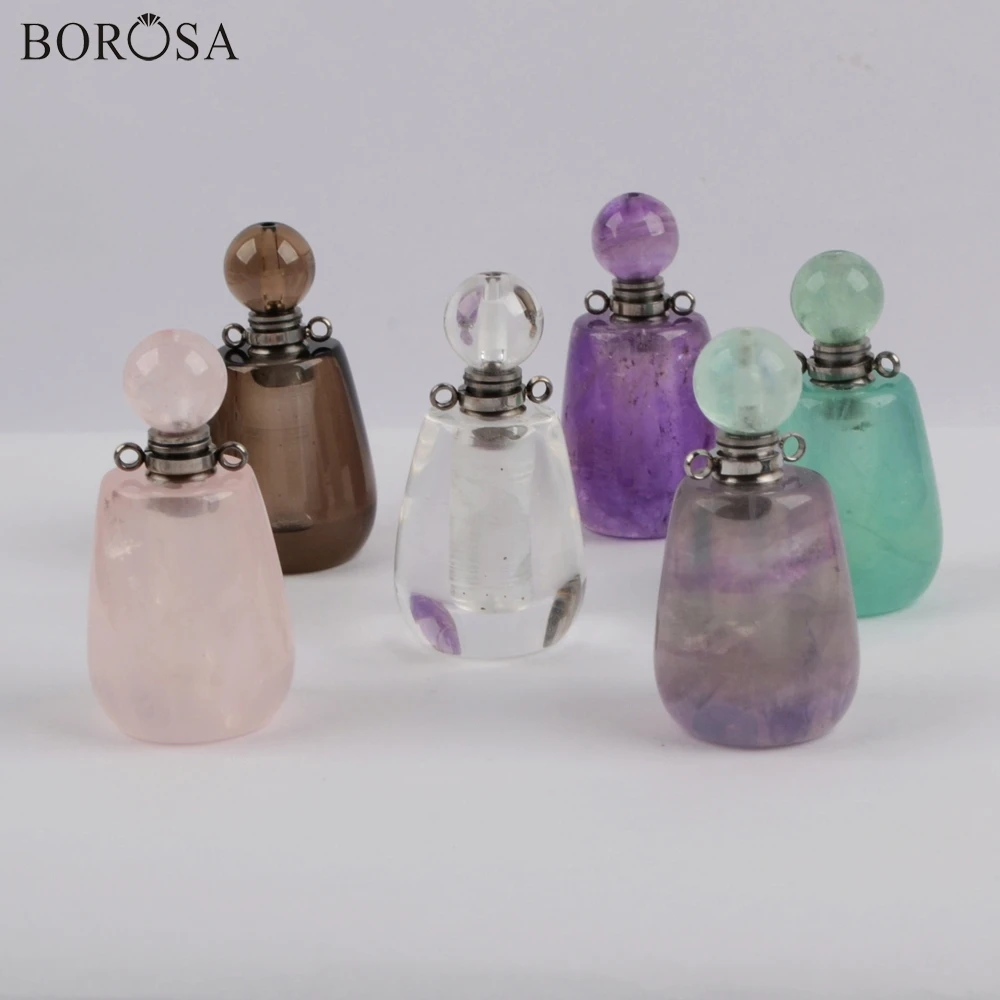 3Pcs Silver Plated Multi-kind Natural Stone White Quartz Perfume Bottle Connector Rainbow Fluorite Perfume Bottle Jewelry WX1193
3Pcs Silver Plated Multi-kind Natural Stone White Quartz Perfume Bottle Connector Rainbow Fluorite Perfume Bottle Jewelry WX1193