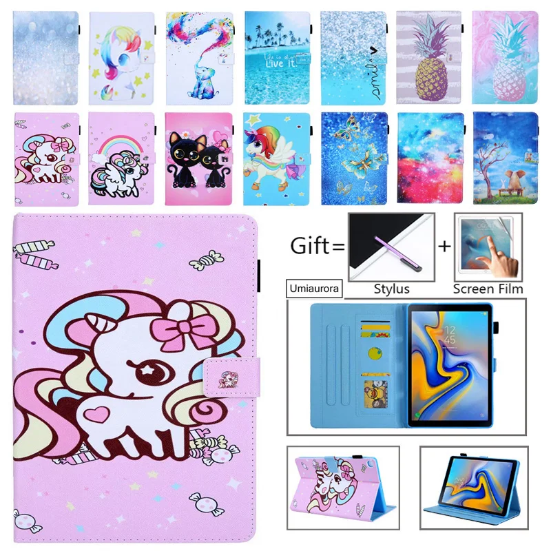 Чехол для Samsung Galaxy Tab A 10 1 2019 T510 T515 чехол с подставкой планшета рисунком единорога и