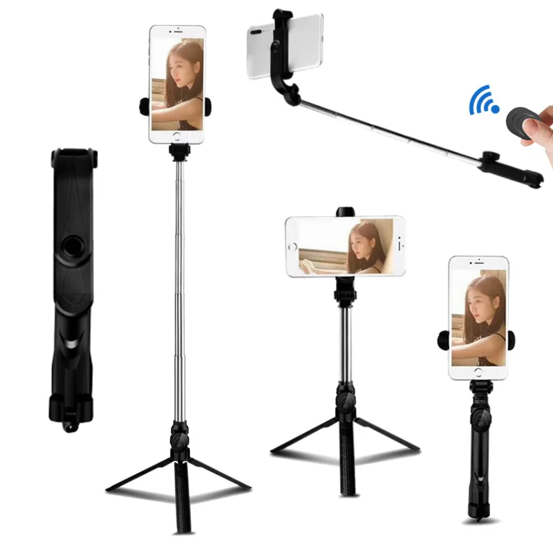 

Bluetooth Wireless Selfie Stick With Tripod For Mobile Phone Extendable Handheld Monopod Foldable Phone Sticks Smartphone Stand