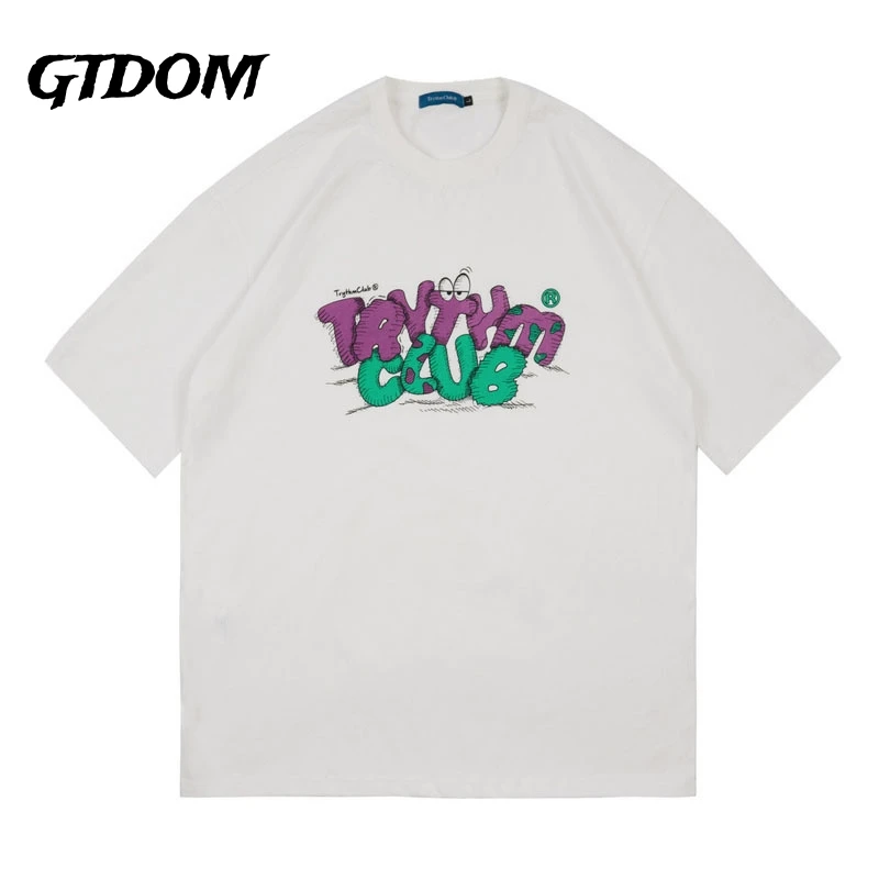 GTDOM Men Cartoon Printing O-Neck T-Shirt Hip Hop Fashion Brand Loose Personality 2021 Spring New Casual Short Sleeve T-shirt
GTDOM Men Cartoon Printing O-Neck T-Shirt Hip Hop Fashion Brand Loose Personality 2021 Spring New Casual Short Sleeve T-shirt