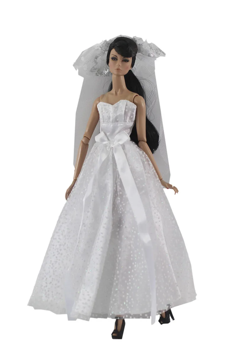 White Fashion Long Dress Outfit Suit Sets for Barbie BJD FR SD Doll Clothes Role Play Accessories Toys for Girl
White Fashion Long Dress Outfit Suit Sets for Barbie BJD FR SD Doll Clothes Role Play Accessories Toys for Girl